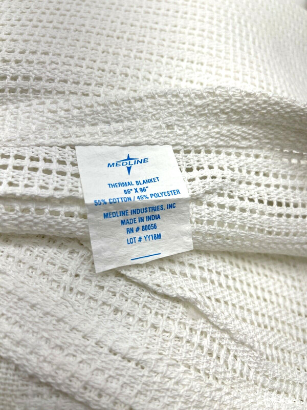 Medline Equinox Thermal Spread Blankets Blended White 4 Pack gallery