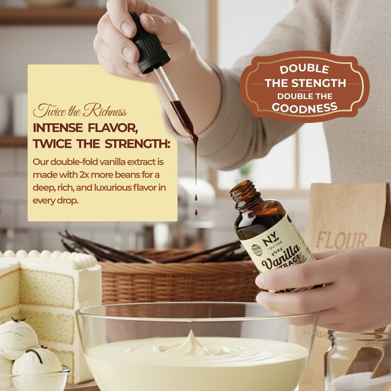 100 ml Pure Vanilla Extract Double Fold Vanilla Bean Extract Extrait De Vanille gallery