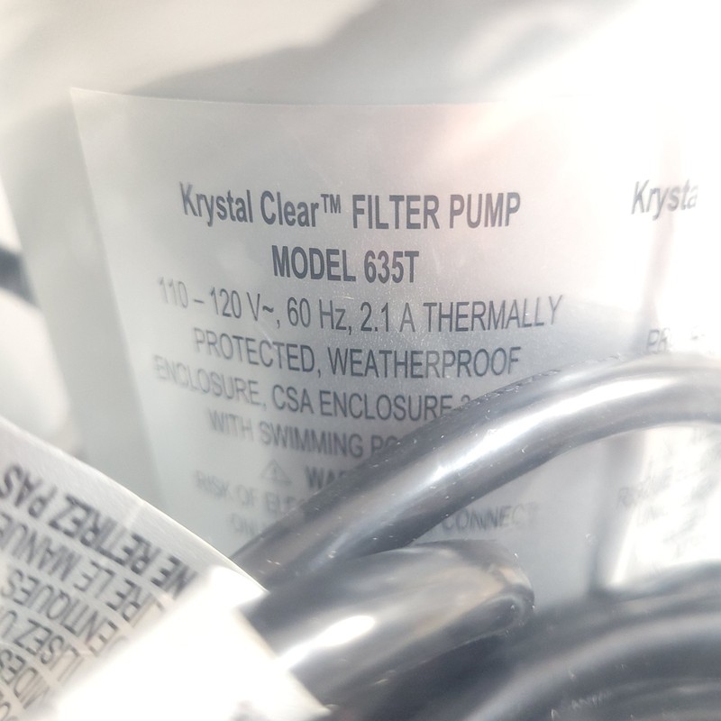 Intex Krystal Clear 635T Filter Pump 110-120V Above Ground Pool NEW gallery