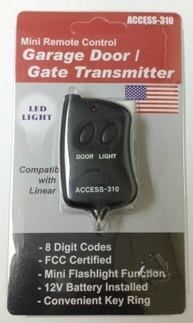 ACCESS-310 Mini Remote Control Garage Door Gate Opener with LED 10 Digit Pins gallery