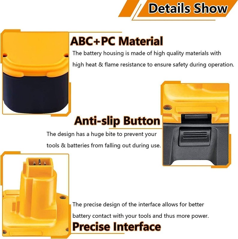 2 PACK 18V 4600mAh Replace For Dewalt 18 VOLT DC9096 DC9098 NiMH Battery NEW gallery