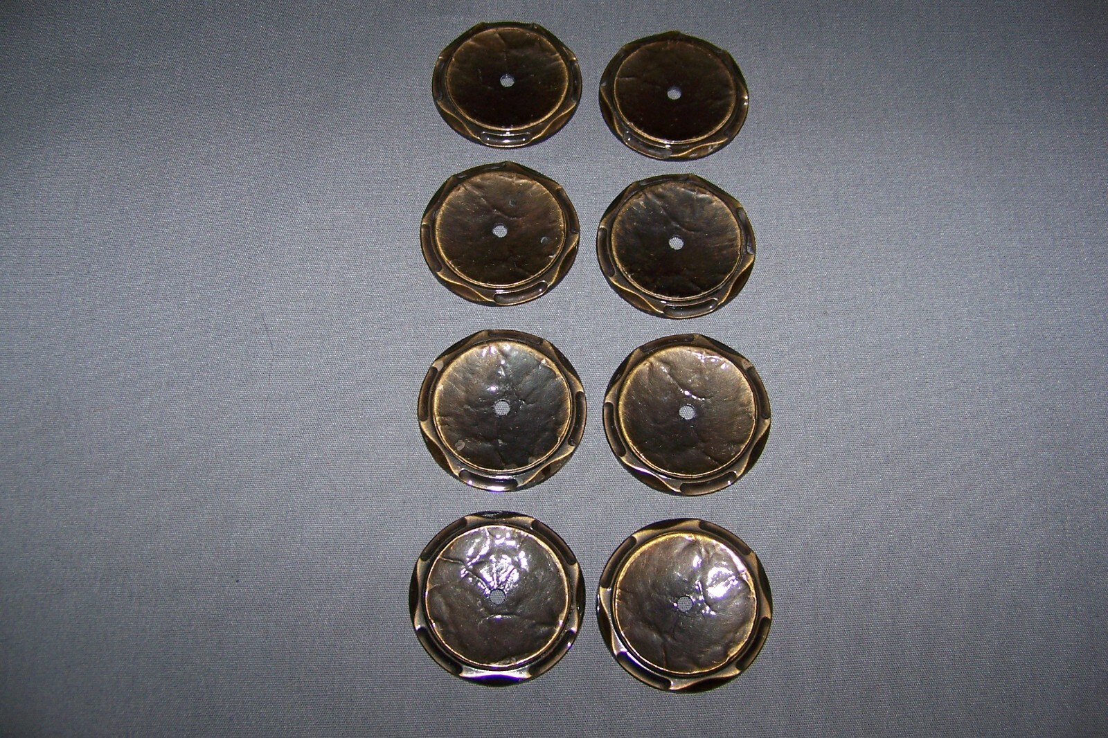 Eight, Reproduction, LIGHTWEIGHT, Pot Metal, Furniture Rosettes - SEE INFO gallery