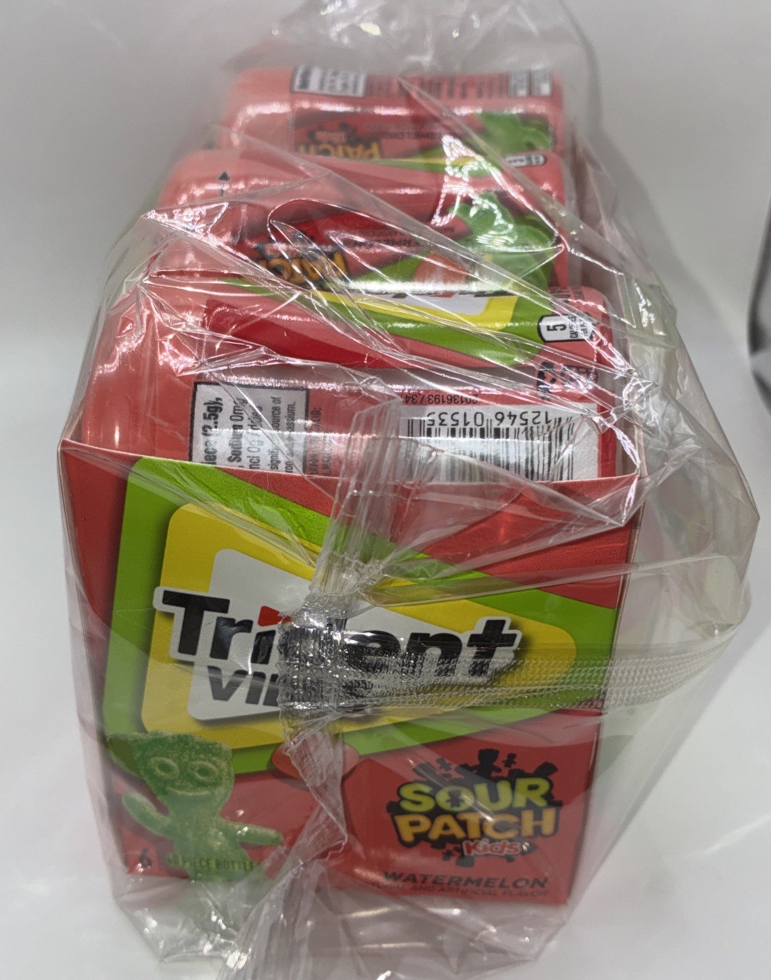 💥 Trident Vibes SOUR PATCH KIDS Watermelon Sugar-Free Chewing Gum, 6 Bottles gallery
