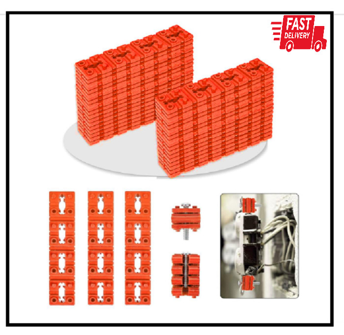 100 Pcs Electrical Outlet Spacers Shims Socket Electric Box Extenders for Loose gallery