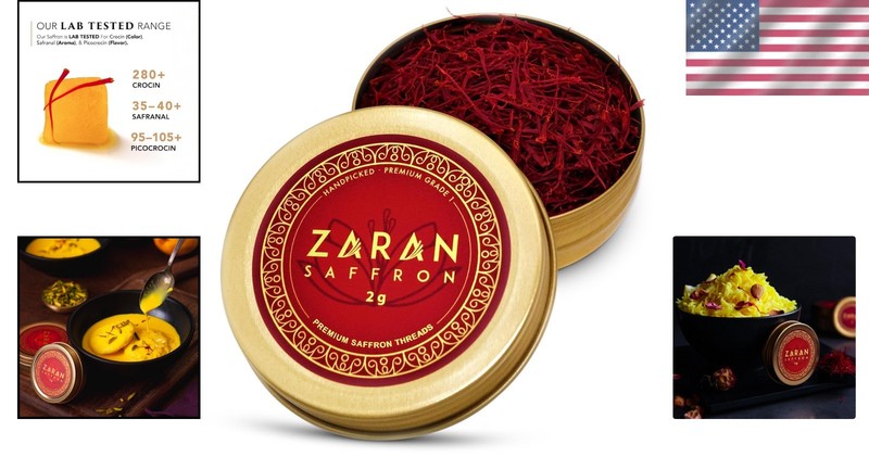 100% Pure Saffron Threads - 2g Super Negin Spice for Cooking & Medicinal Uses gallery