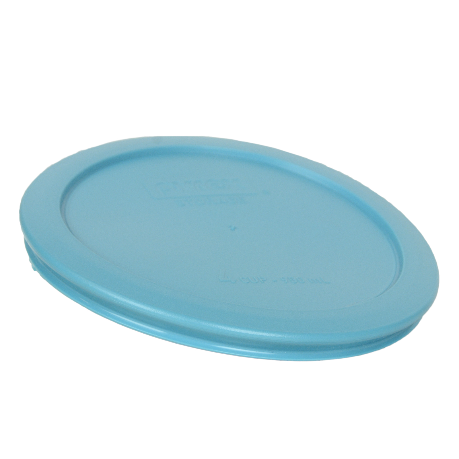 Pyrex 7201-PC 6" Surf Blue Plastic Storage Cover Lid 3PK for 4 Cup Glass Bowl gallery