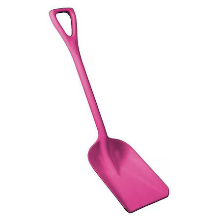 Remco 69811 Hygienic Square Point Shovel, Polypropylene Blade, 23 1/2 In L, Pink gallery