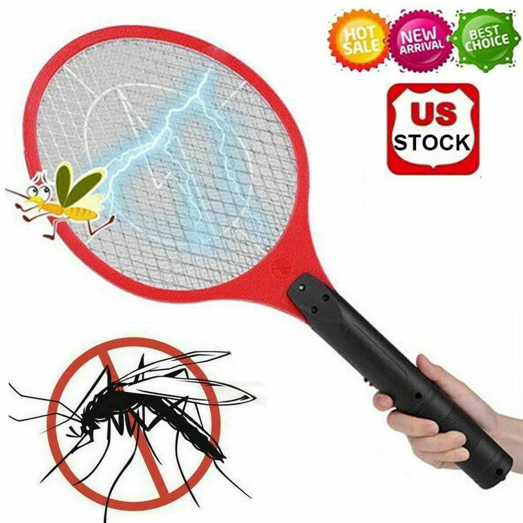 Handheld Bug Zapper Tennis Racket Battery Fly Swatter Mosquito Racket Killer gallery