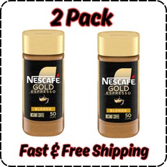 ( 2 Pack ) Nescafé Gold Espresso Blonde, Instant Coffee, 3.5 oz Free Shipping