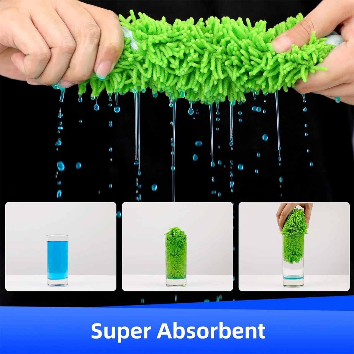 Washable Reusable Chenille Microfiber Mop Refills Floor cleaning cloth gallery