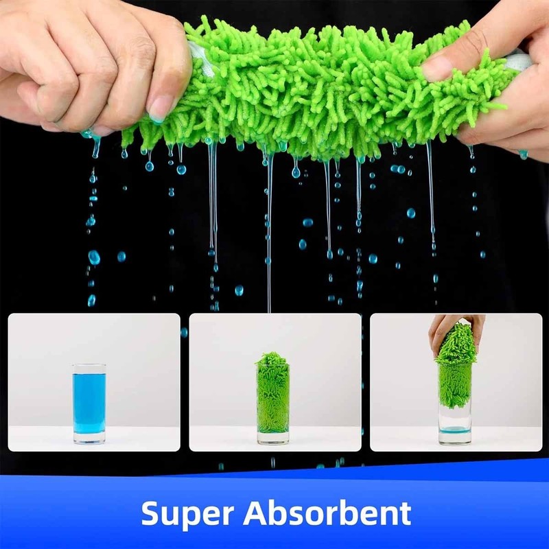 Washable Reusable Chenille Microfiber Mop Refills Floor cleaning cloth gallery