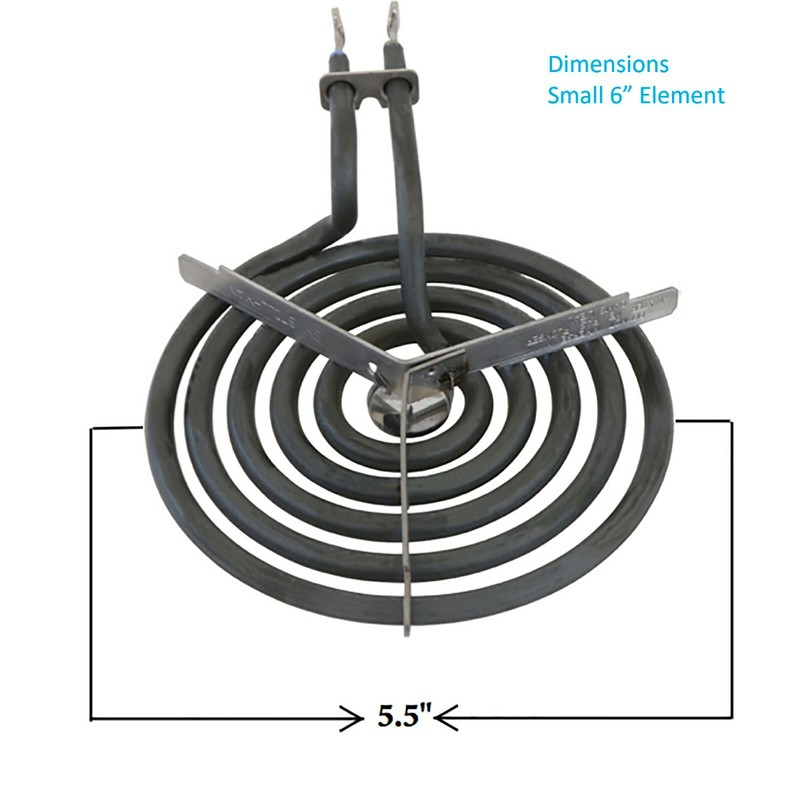 GE Electric Range Burner Element Kit 4 Pack (2, 6") WB30M1 (2, 8") WB30M2 gallery