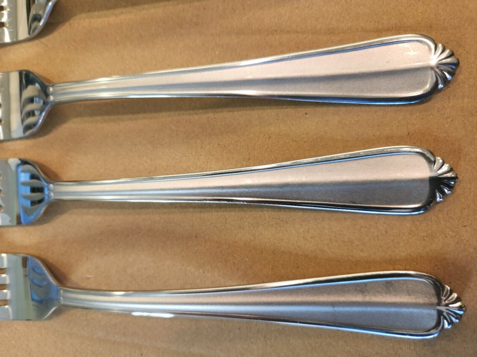 (4) Four Stainless Hampton CHARLOTTE Dinner Forks 8" gallery
