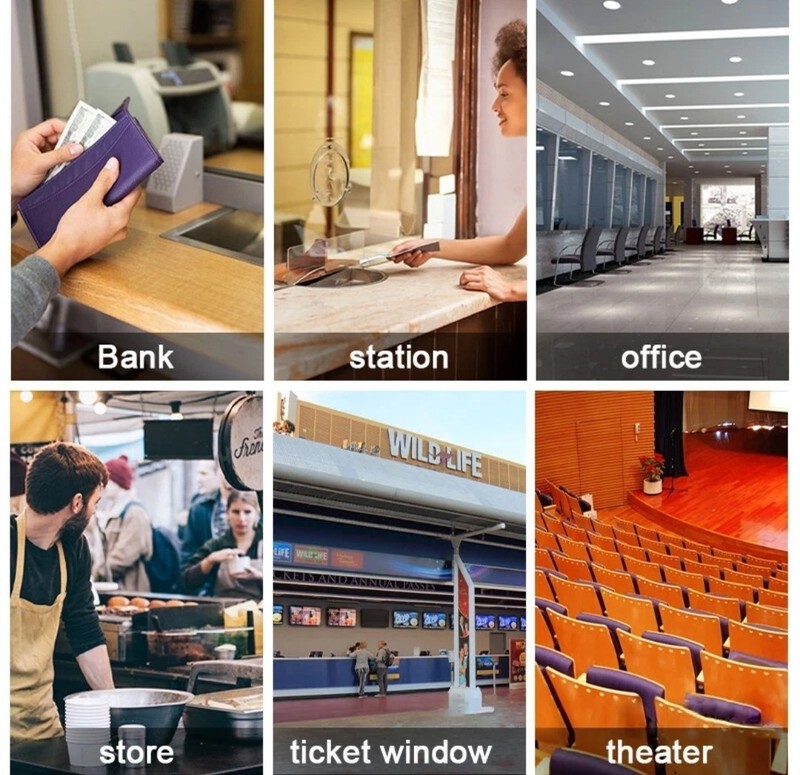 Retekess TW103 Window Speaker Mic Counter Intercom System Bank Office Restaurant gallery