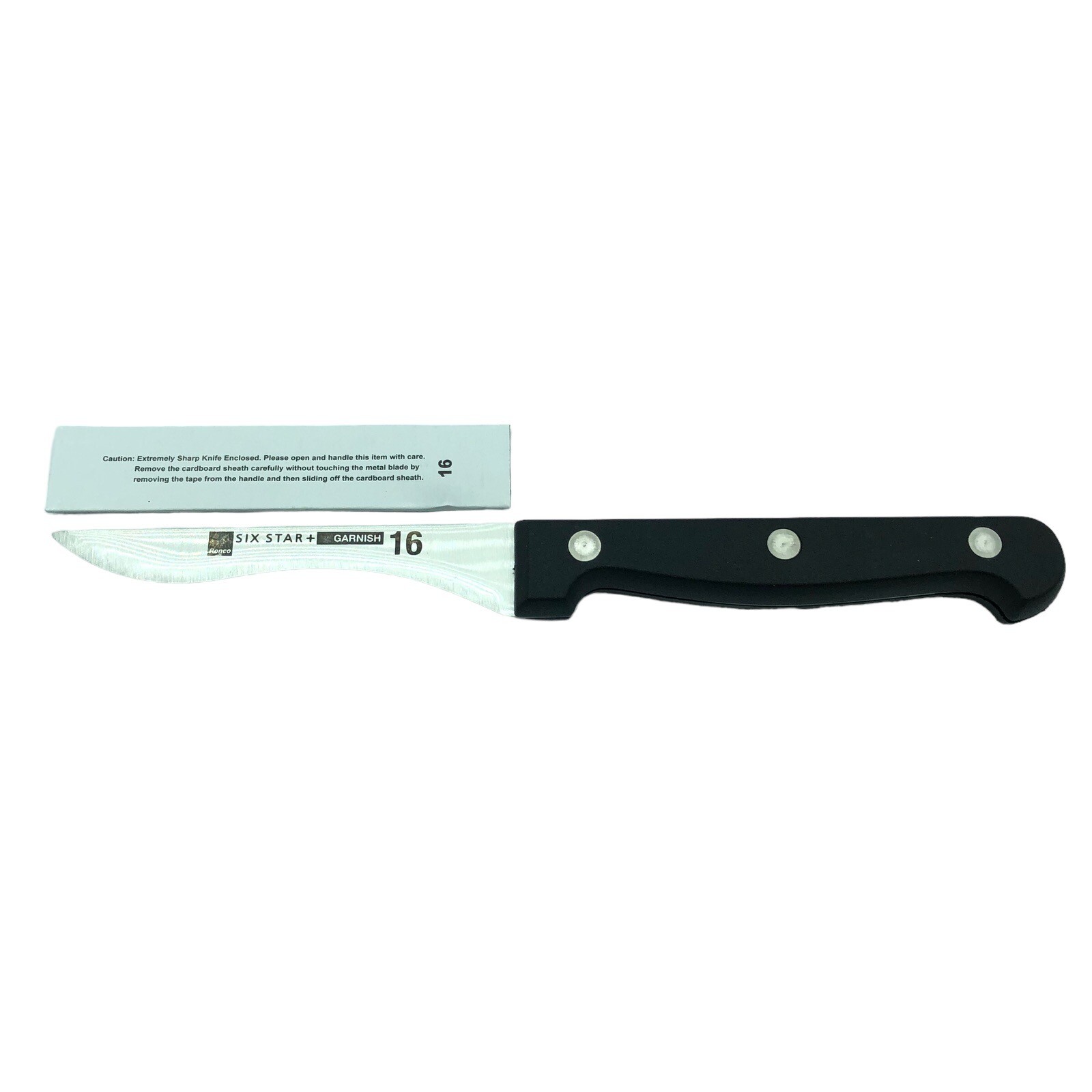 NEW Ronco Showtime Six Star #16 GARNISH Kitchen Knife Stainless Steel Full Tang gallery