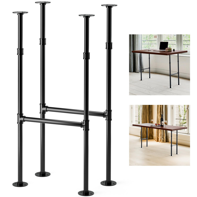 Yes4All 38 Inches Metal Table Legs Industrial Pipe Counter Bar Height Table gallery
