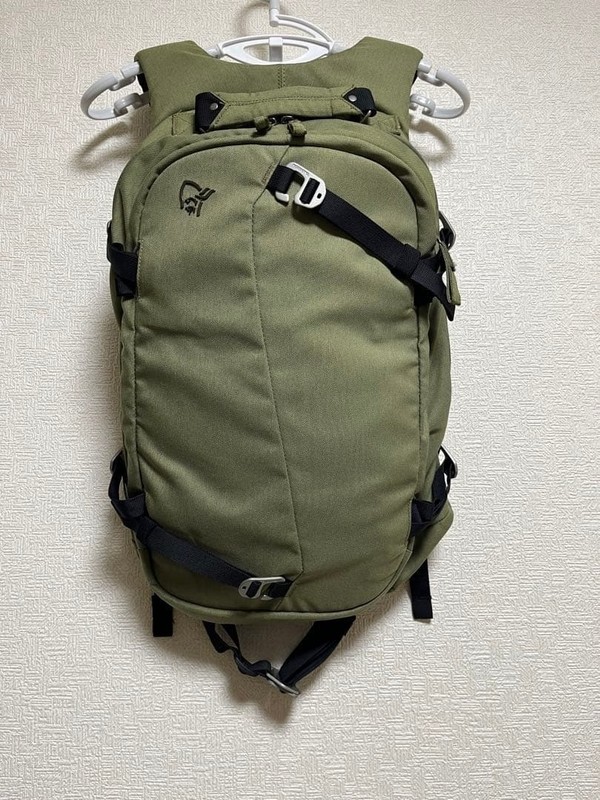 Norrona Roldal 25 Backpack Green 25L Ski Daypack Used