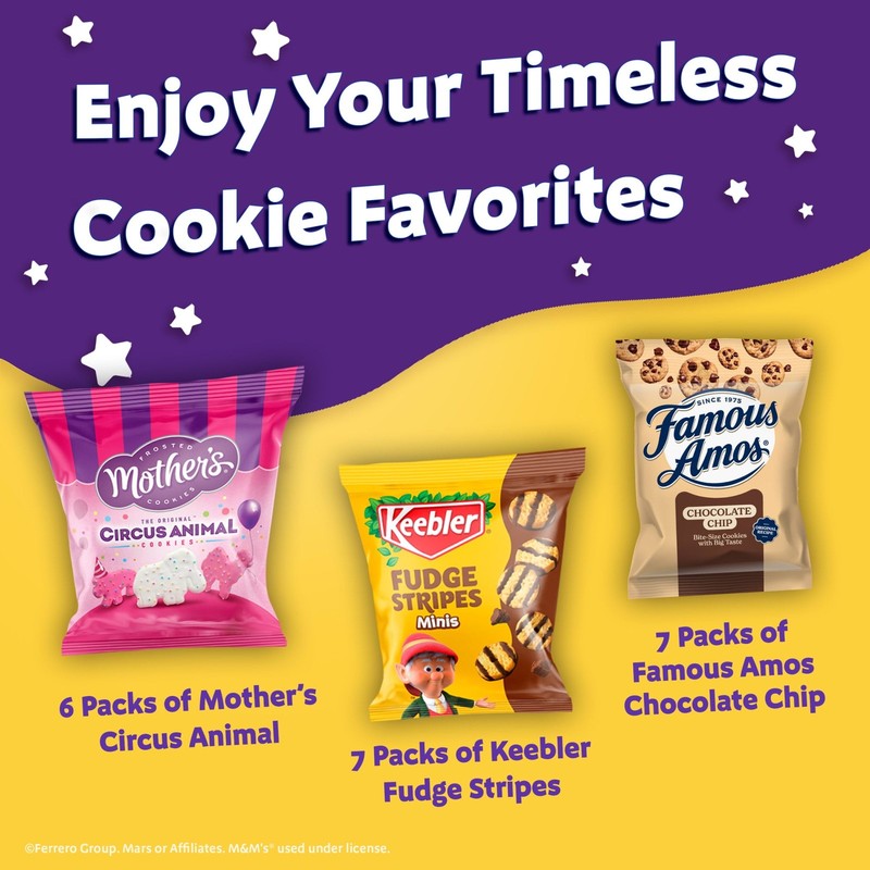 Cookie Classics Variety Pack–Mother’s, Keebler, Famous Amos, 20 Pouch Box, 20 oz gallery