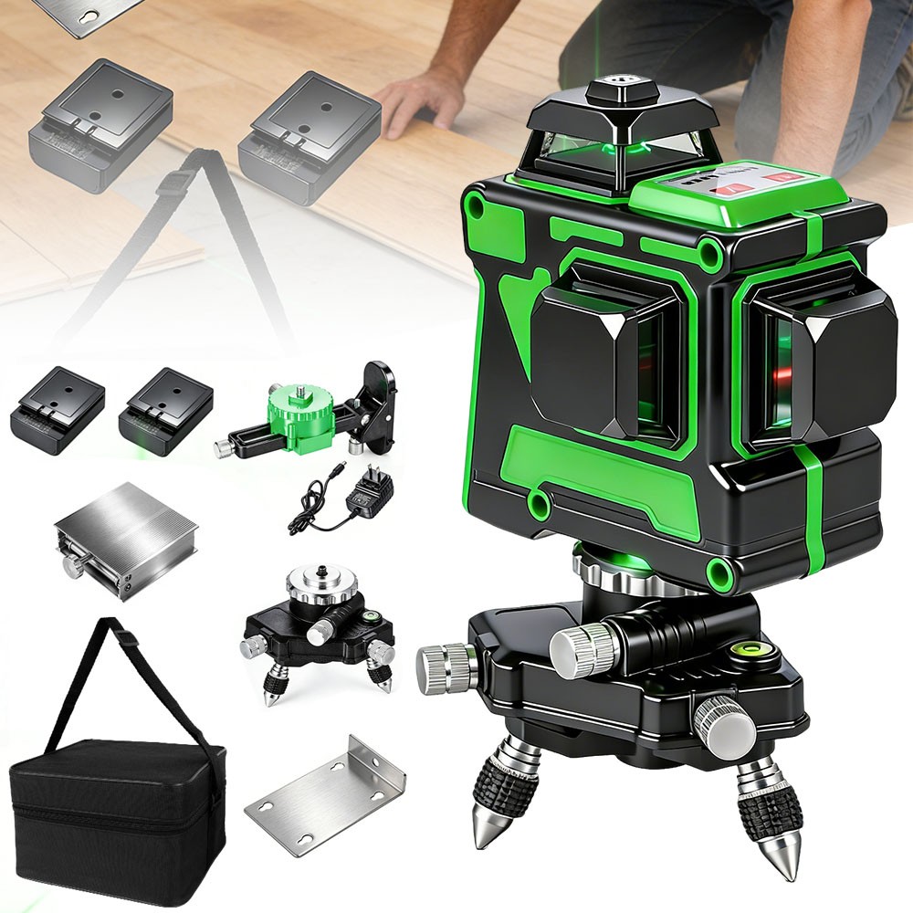 3D Level Self-Leveling 360 Horizontal And Vertical Cross 12 Lines Laser Level gallery