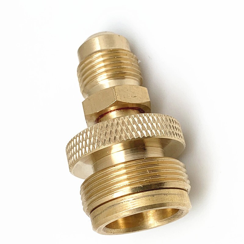 1LB Propane Tank Cansiter Regulator Adapter Connect to 3/8"Male Flare 5/8"-18UNF gallery