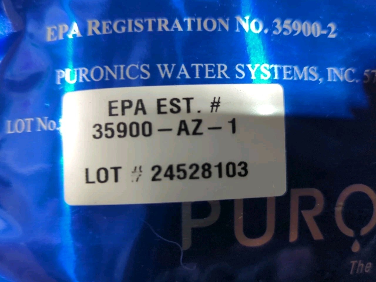 Puronics HYGENE Bacteriostatic Water Media Replacement New Sealed 2024 Lot 24328 gallery