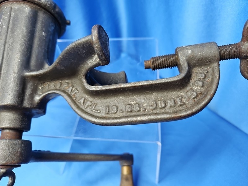Table Mount Enterprise #5 Tinned Meat Chopper Grinder Vintage Antique gallery