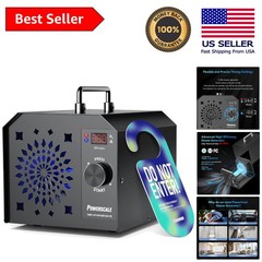 High-Efficiency Ozone Machine: 90,000mg/h Output for Safe Odor Removal – Black