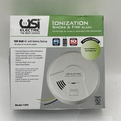 USI Electric 5304 Hardwired Ionization Smoke & Fire Alarm 120V w/ Battery Backup