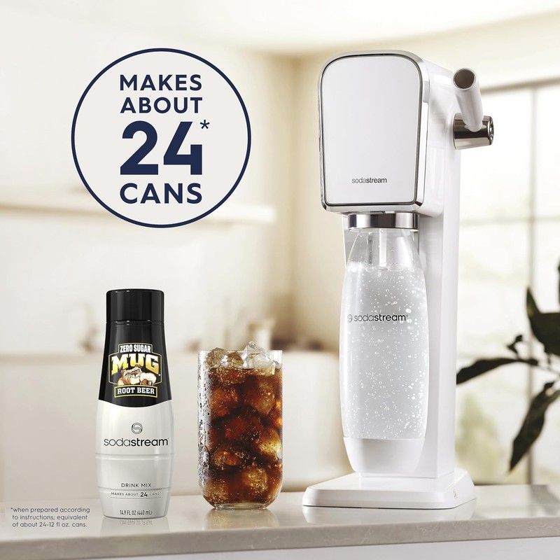 SodaStream Mug Root Beer Zero Sugar Drink Mix,440 mL/288 Fl. Oz., Pack Of4 gallery