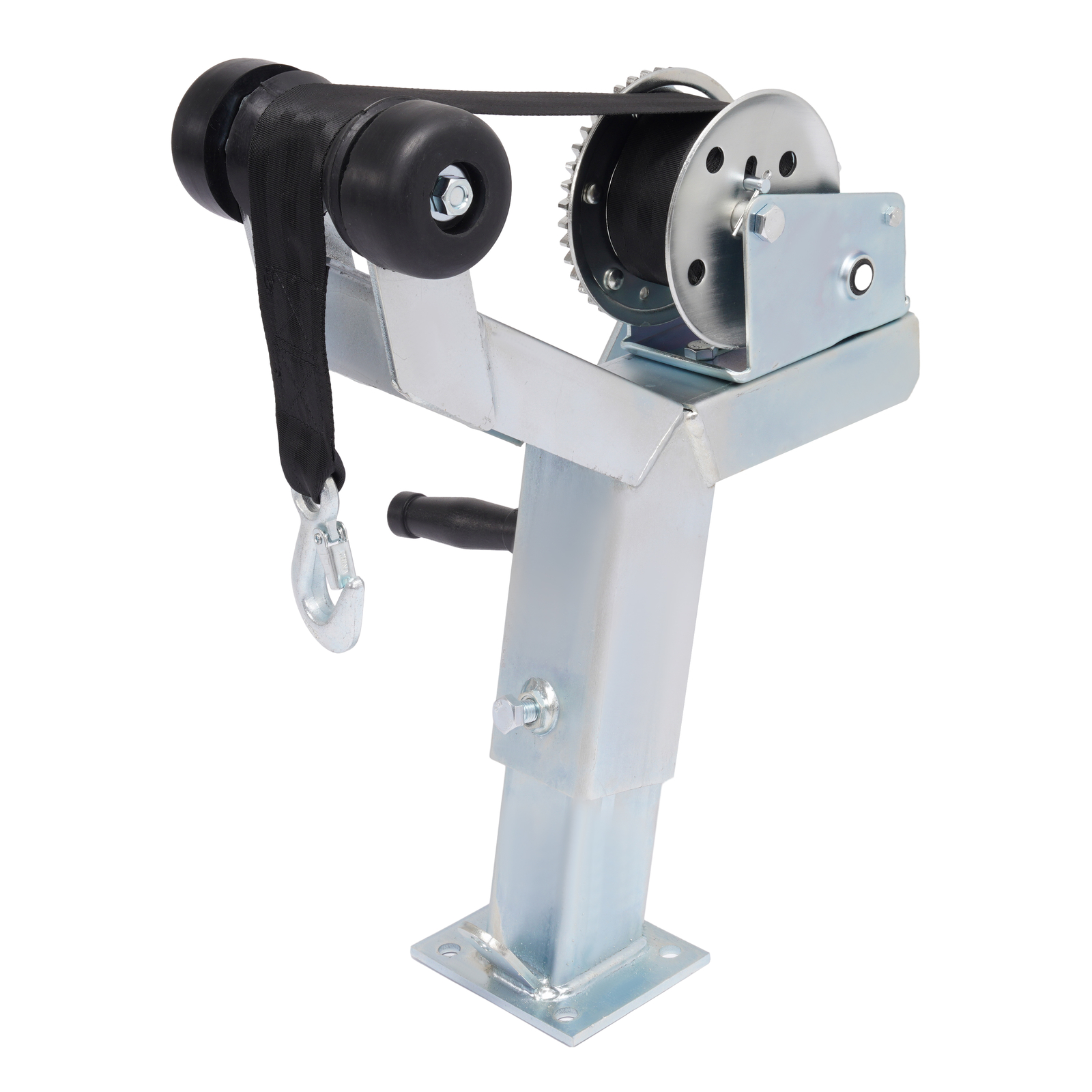1400lbs Adjustable Winch Post Winch Stand W/ Roller Winch For Boat or Trailer gallery