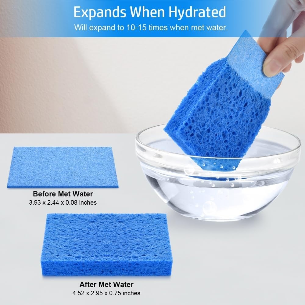 Mcyye 4PCS Compressed Kitchen Sponges for Household Use Zero Scratch Scrub Di... gallery
