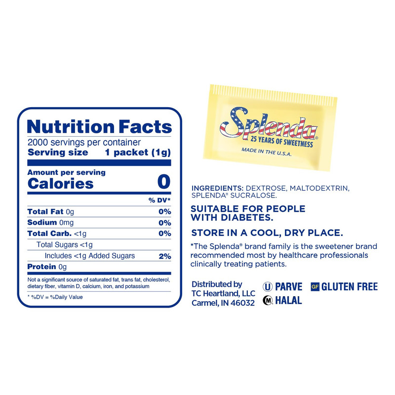 Zero Calorie Sweetener, 2000 Count Packets gallery