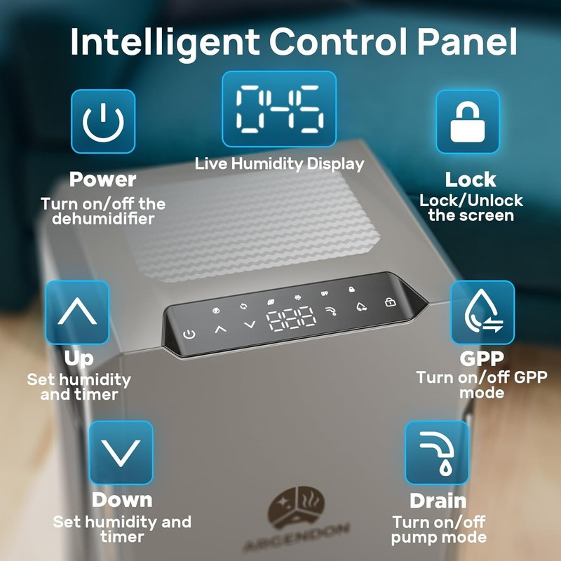 ARGENDON Sandidry Pro 35C 70Pt Commercial/Home Dehumidifier Dehu/w Pump Warranty gallery
