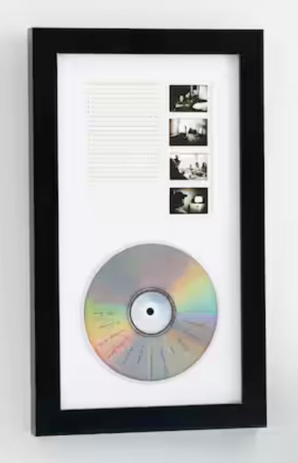 CD Display Frame for Signed Discs Black 6.5x12 Music Collectible Art Real Glass gallery