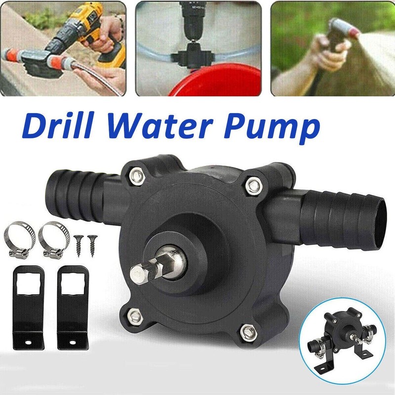 Drill Pump Self Priming 20-40L/min Electric Drill Powered Water Oil Transfer gallery