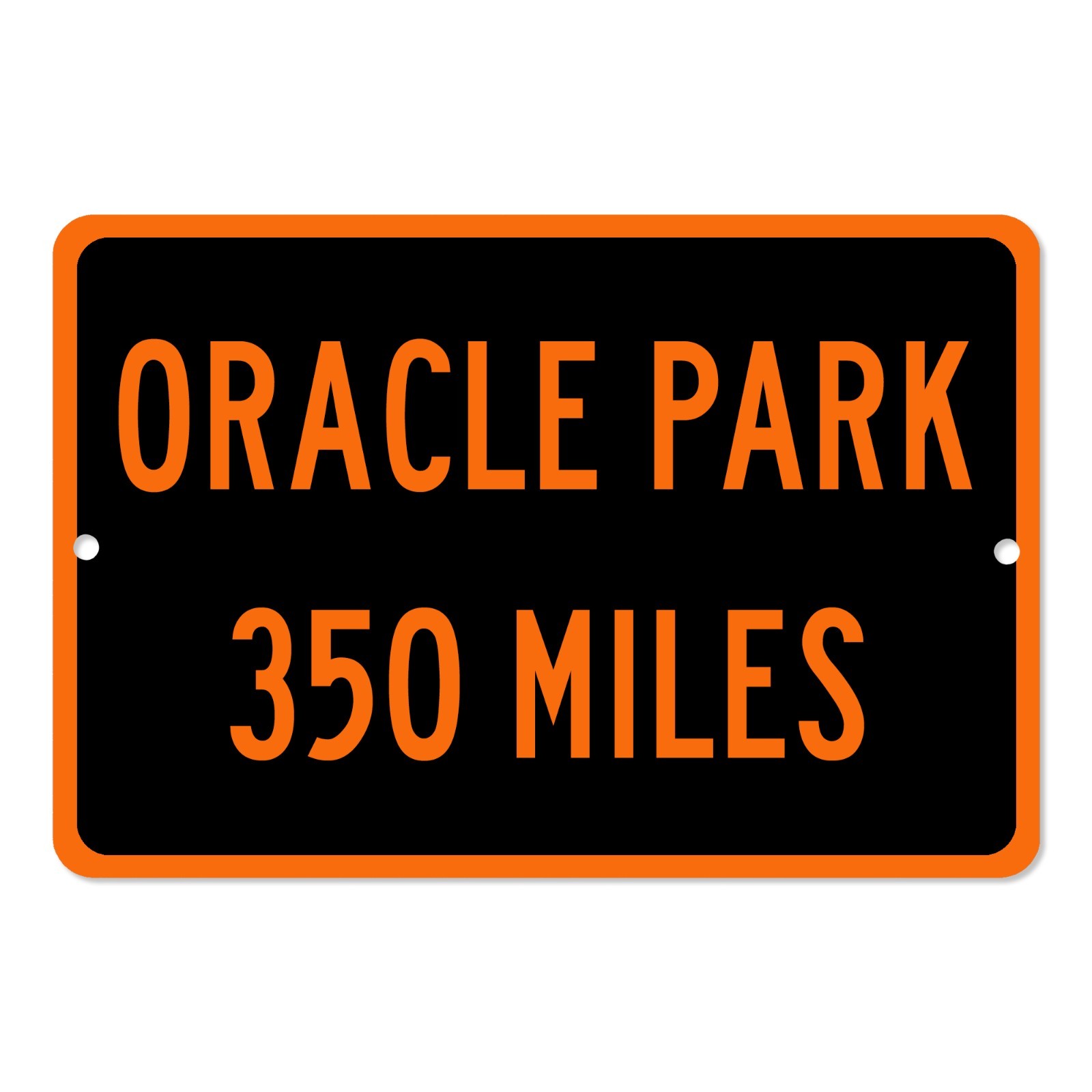 Oracle Park Custom Distance Mileage Sign San Francisco Giants Baseball Fan Gift gallery