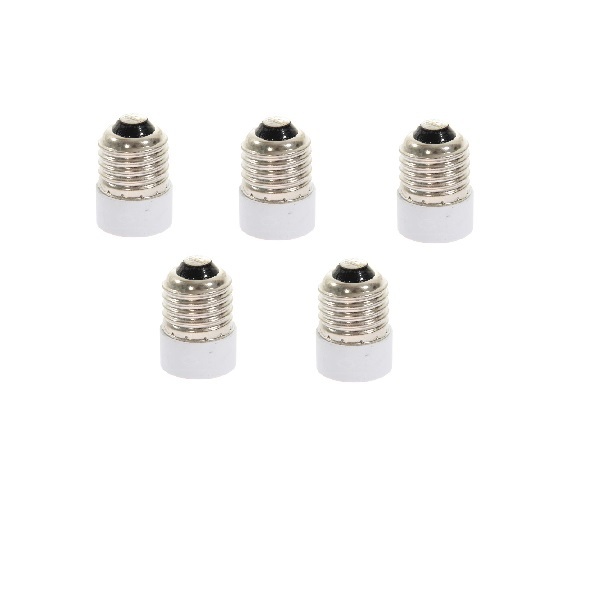 (6pcs) E26/E27 Medium Screw to E14 European Base Sockets Adapter Converter gallery