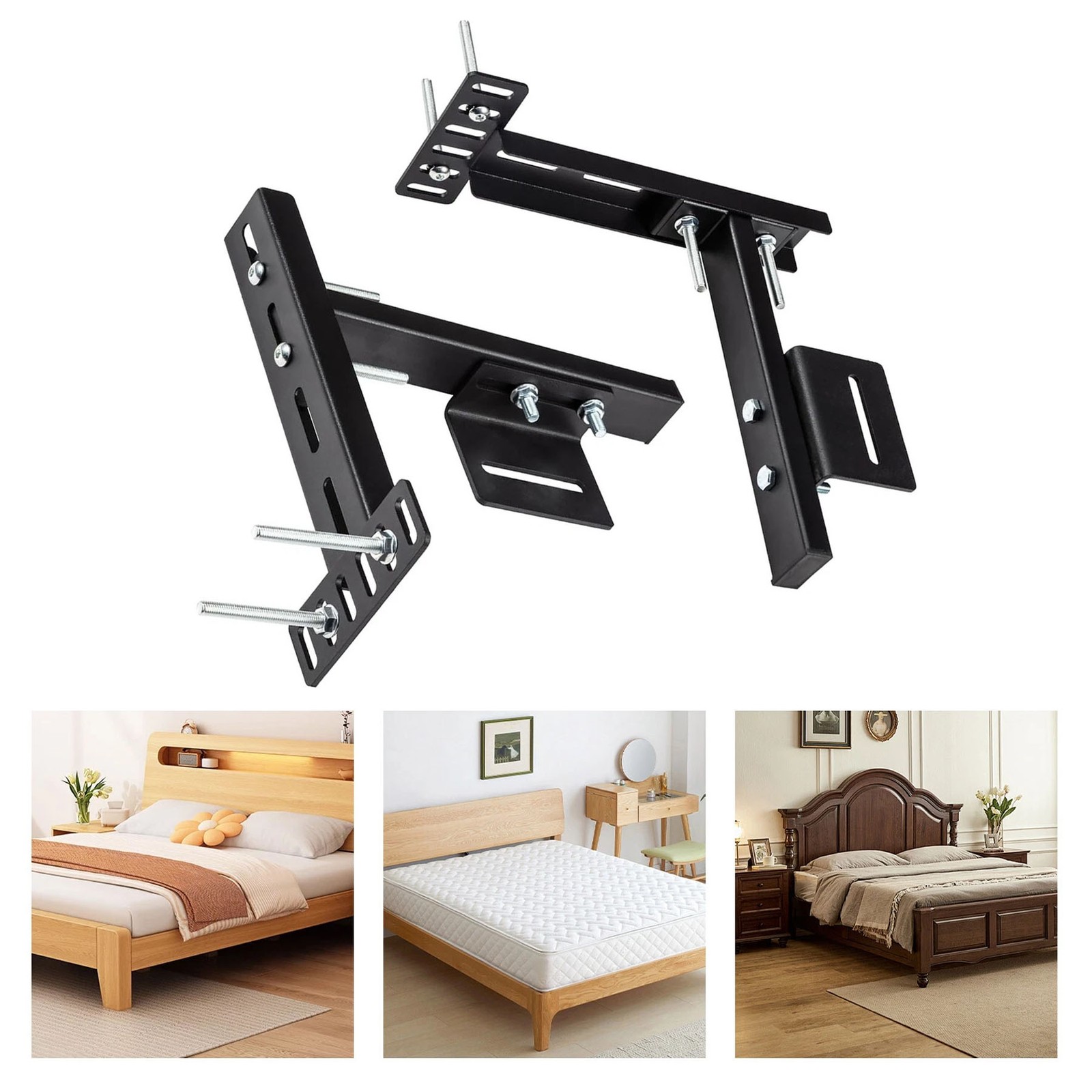 Headboard Brackets Kit for Adjustable Bed Base, Headboard Wall Mounting Bracket gallery