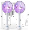 🦟 PALONE 2PCS Electric Fly Swatter 3000V Bug Zapper Racket 2 in 1 Fly Swatter gallery
