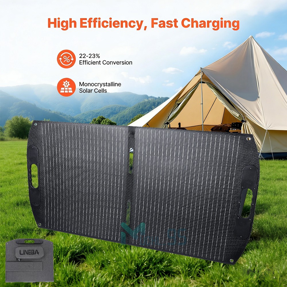 100W Portable Foldable Solar Panel with Monocrystalline ETFE Design Solar Charge gallery