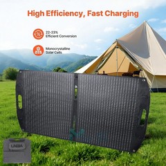 100W Portable Foldable Solar Panel with Monocrystalline ETFE Design Solar Charge