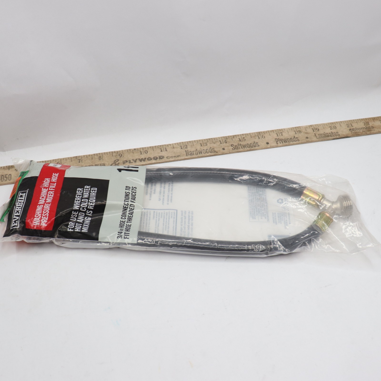 Everbilt Y Mixer Washing Machine Hose Black 12" HRBFIL02EB - No Washers gallery