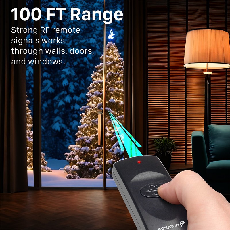 Waterproof Outdoor Outlet Power Switch Plug In with 2x Wireless Remote Control gallery