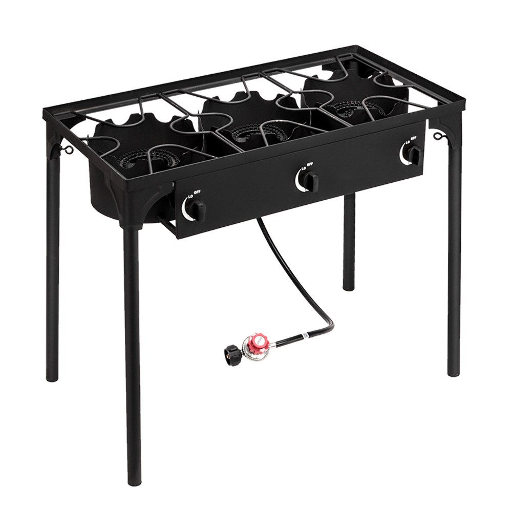 Dependable Performance Portable 3 Burner Gas Cooker Outdoor Camp Stove gallery