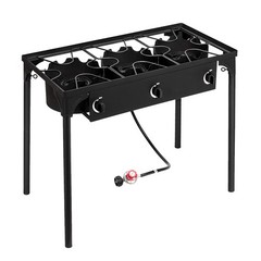 Dependable Performance Portable 3 Burner Gas Cooker Outdoor Camp Stove
