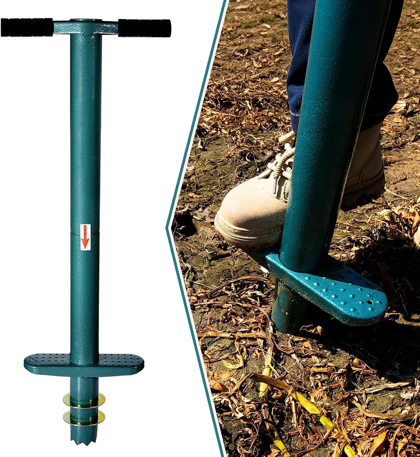 Sod Plugger Bulb Planter Planting Tool, Easy to Assemble Garden Trasnplanter wit gallery