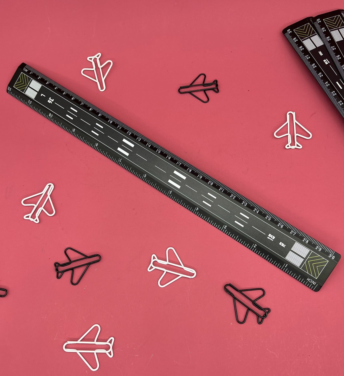 Runway Ruler 30 cm / 12 inch, Aviation Ruler, Pilot Gift, Desk Ruler, AvGeek gallery
