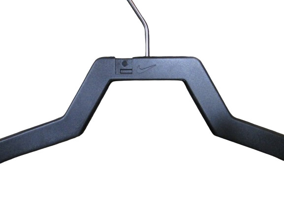 Nike Plastic Heavy Duty 16" Width Clothes Dress Gown Coat Hanger w/Notches Black gallery