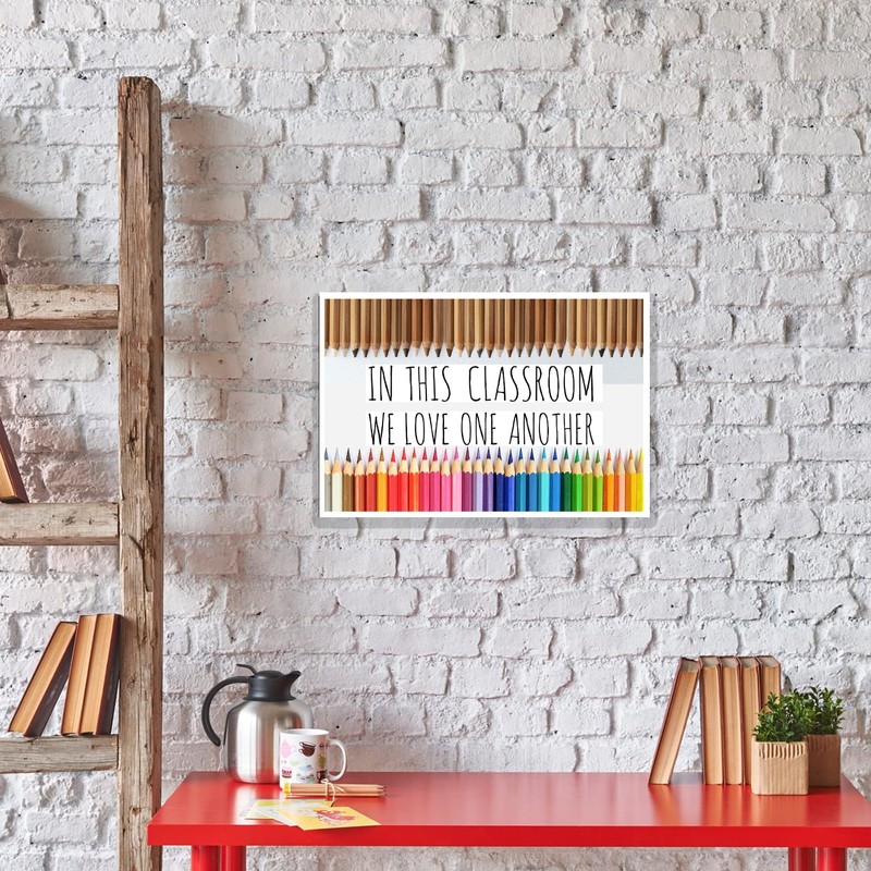 Teacher Educational Classroom Decor Poster - 12 by 18 18"L x 12"W, Multi gallery