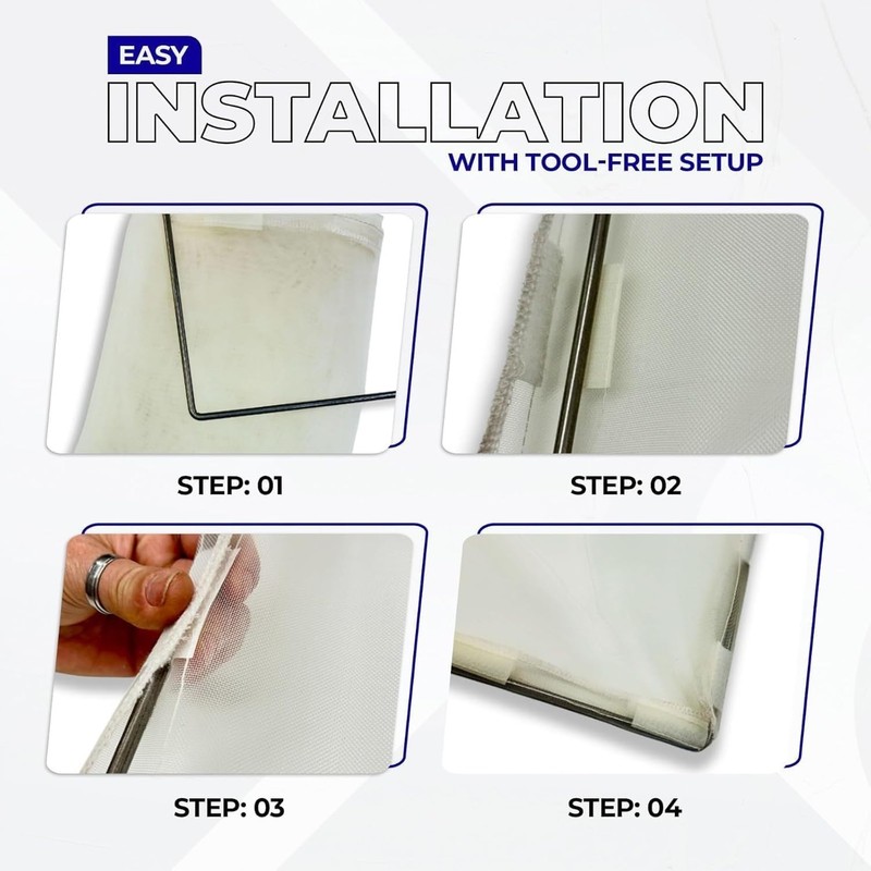 Wascomat Lint Screen Replacement for Commercial Dryers – Frameless Mesh Filter gallery
